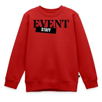 Event Staff - Crew Personal Veranstaltung Team - Kinder Premium Organic Sweatshirt - Rot - Vorne - AI Model Kid Female (0cm)