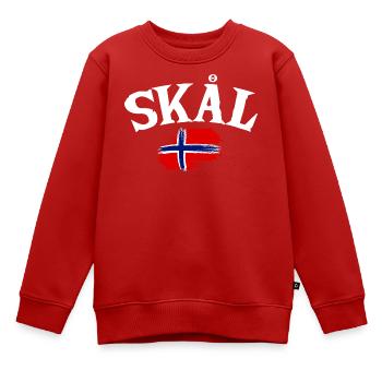 Norway Vacation Norge Fjords Travel Scandinavian - Kinder Premium Organic Sweatshirt - Rot - Vorne - AI Model Kid Female (0cm)