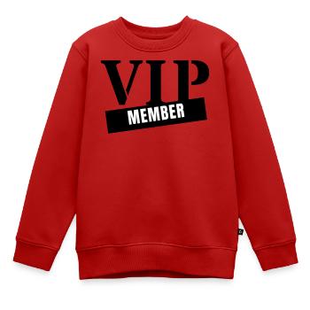 Membre VIP - Fête du Club pour Personnes Très Importantes - Sweat Premium enfant bio - rouge - Devant - AI Model Kid Female (0cm)