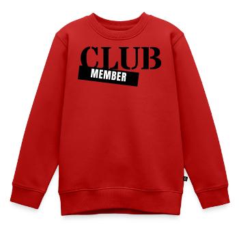 Club Member - Verein Mitglied Team Party Gruppe - Kinder Premium Organic Sweatshirt - Rot - Vorne - AI Model Kid Female (0cm)