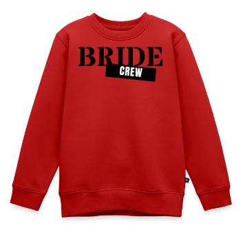 Bride Crew - JGA Team Braut Hochzeit Party Girls - Kinder Premium Organic Sweatshirt - Rot - Vorne - AI Model Kid Female (0cm)