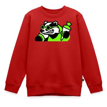 Cooler Dachs Schulanfang Icon - Kinder Premium Organic Sweatshirt - Rot - Vorne - AI Model Kid Female (0cm)