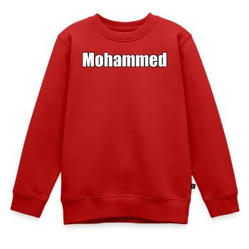 Muhammad - (Nom humain) - Sweat Premium enfant bio - rouge - Devant - AI Model Kid Female (0cm)