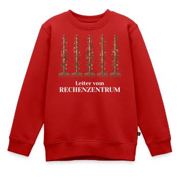 Leiter vom Rechenzentrum Gärtner - Kinder Premium Organic Sweatshirt - Rot - Vorne - AI Model Kid Female (0cm)
