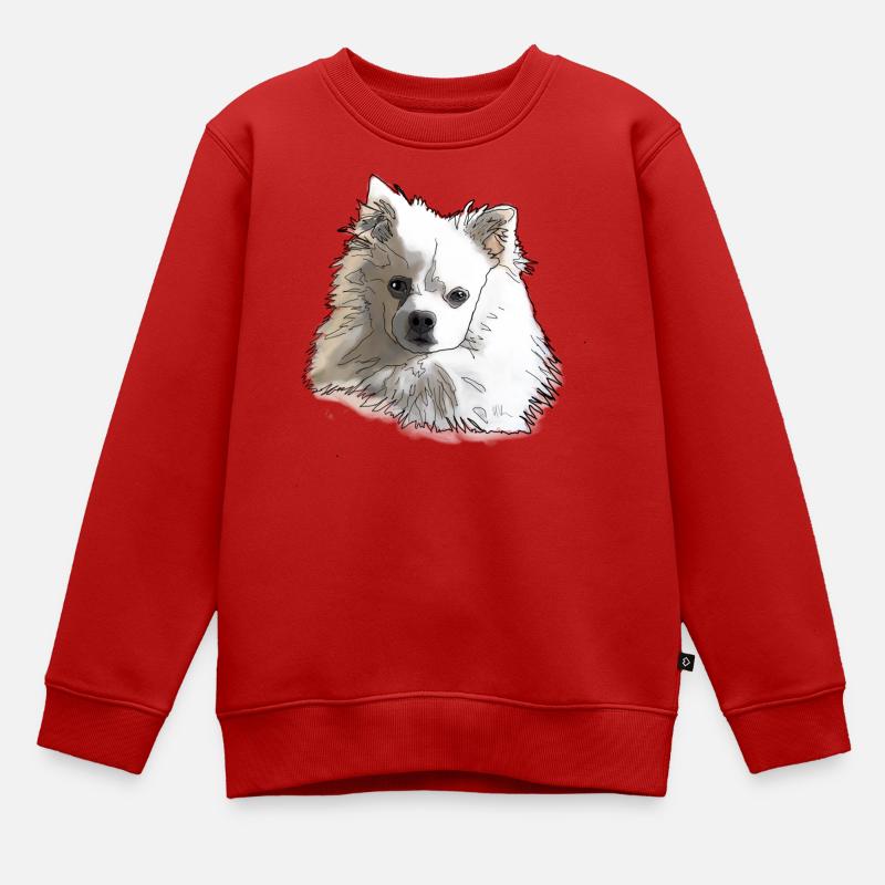 Spitz - Kinder Premium Organic Sweatshirt - Rot