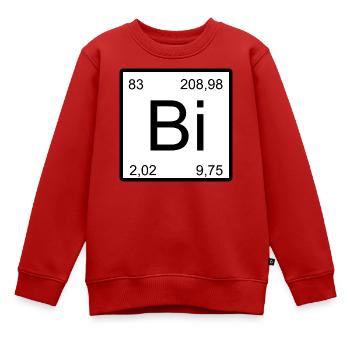 Bi Element MinimalMotiv - Kinder Premium Organic Sweatshirt - Rot - Vorne - AI Model Kid Female (0cm)