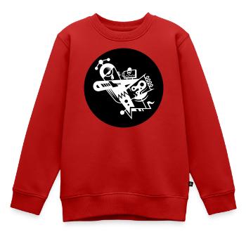 Shard 81 - Kids Premium Organic Sweatshirt - red - Front - AI Model Kid Female (0cm)