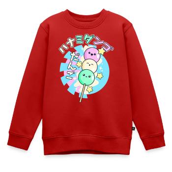 Niedliche fröhliche Dango Spieße  - Kinder Premium Organic Sweatshirt - Rot - Vorne - AI Model Kid Female (0cm)