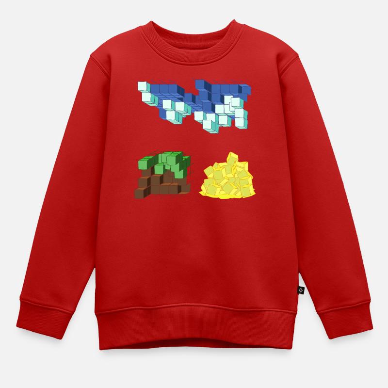 PASSAGE ONIRIC - Sweat Premium enfant bio - rouge