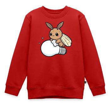 Lampe à polir les mites - Sweat Premium enfant bio - rouge - Devant - AI Model Kid Female (0cm)
