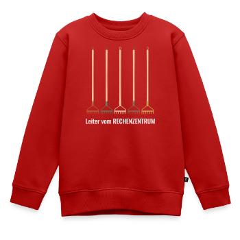 Leiter vom Rechenzentrum Gartenoutfit Gartenarbeit - Kinder Premium Organic Sweatshirt - Rot - Vorne - AI Model Kid Female (0cm)