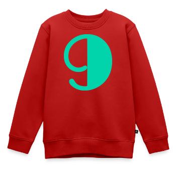 9. ALLES GUTE ZUM GEBURTSTAG. ALLES GUTE ZUM GEBURTSTAG! - Kinder Premium Organic Sweatshirt - Rot - Vorne - AI Model Kid Female (0cm)