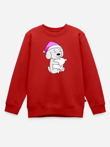 Hund Hunderasse Malteser - Kinder Premium Organic Sweatshirt - Rot