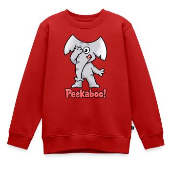 Kuckuck, Charlie die Elefantenkinder - Kinder Premium Organic Sweatshirt - Rot - Vorne - AI Model Kid Female (0cm)