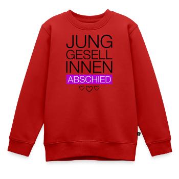 Hélice d’adieu Féle - Sweat Premium enfant bio - rouge - Devant - AI Model Kid Female (0cm)