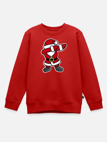 Dab / dabbing / dabbing' Santa Claus - Kinder Premium Organic Sweatshirt - Rot