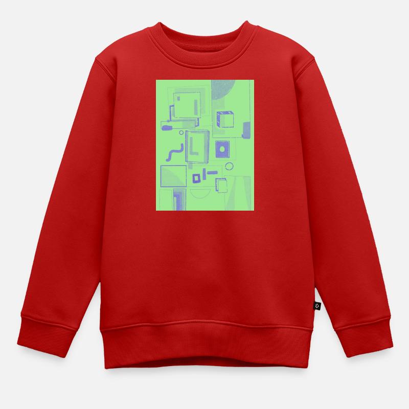 Speech Bubbles - Sweat Premium enfant bio - rouge