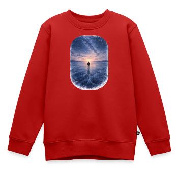 Weiter Norden - Kinder Premium Organic Sweatshirt - Rot - Vorne - AI Model Kid Female (0cm)