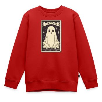 Carte de Tarot - Sweat Premium enfant bio - rouge - Devant - AI Model Kid Female (0cm)