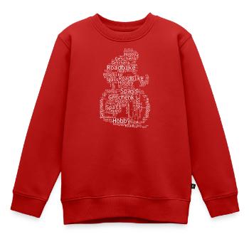 Roadbike Motiv für echte Liebhaber - Kinder Premium Organic Sweatshirt - Rot - Vorne - AI Model Kid Female (0cm)