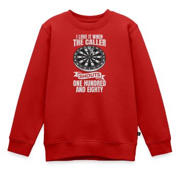 Ich liebe es wenn 180 gerufen wird - Kinder Premium Organic Sweatshirt - Rot - Vorne - AI Model Kid Female (0cm)