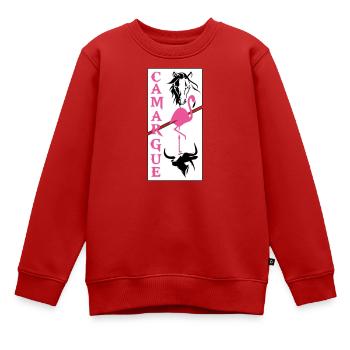Camargue - Kinder Premium Organic Sweatshirt - Rot - Vorne - AI Model Kid Female (0cm)