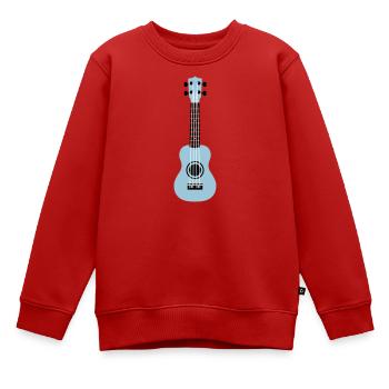 Ukulele - Kinder Premium Organic Sweatshirt - Rot - Vorne - AI Model Kid Female (0cm)