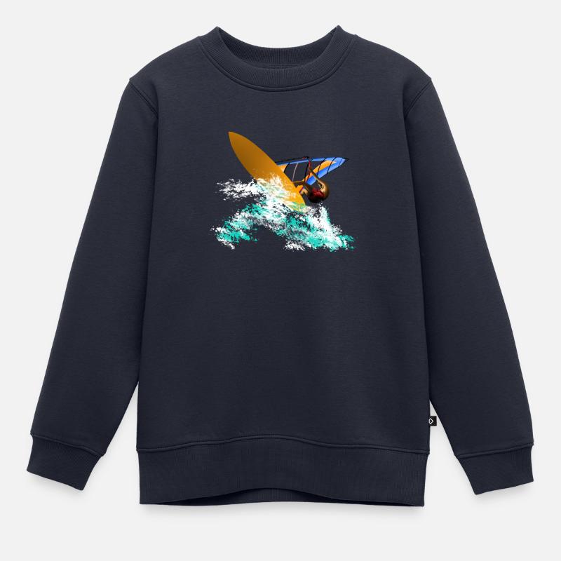 Windsurfing - Kinder Premium Organic Sweatshirt - Navy