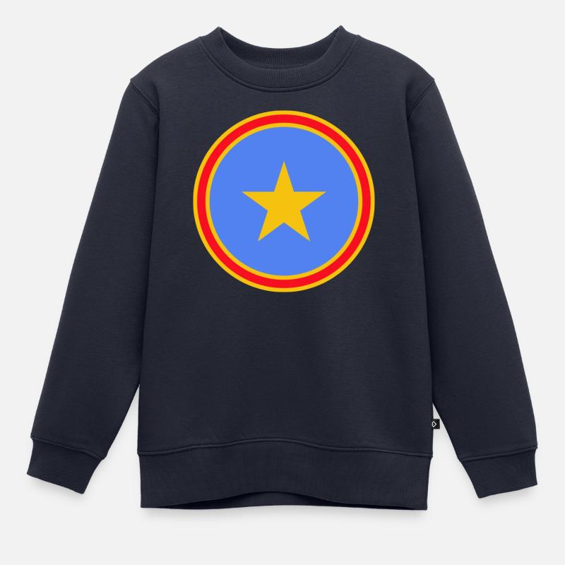 COULEURS DU CONGO - Sweat Premium enfant bio - bleu marine