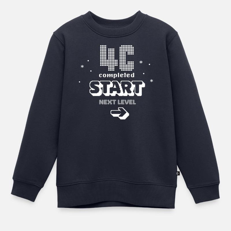 Graduating class 4c - Kids Premium Organic Sweatshirt - navy