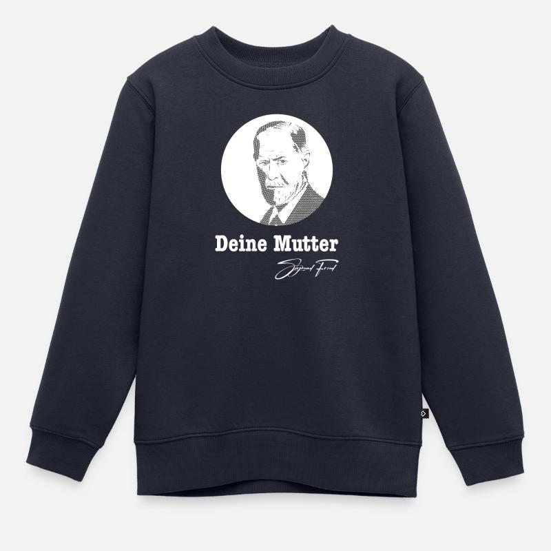 Deine Mutter Sigmund Freud - Kinder Premium Organic Sweatshirt - Navy