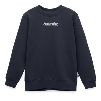 Festivalier un jour, festivalier pour toujours - Sweat Premium enfant bio - bleu marine - Devant - AI Model Kid Female (0cm)