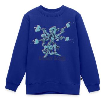Lucky Luke Zielsicherer Cowboy - Kinder Premium Organic Sweatshirt - Royalblau - Vorne - AI Model Kid Female (0cm)