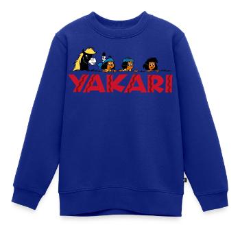 Yakari auf der Pirsch - Kinder Premium Organic Sweatshirt - Royalblau - Vorne - AI Model Kid Female (0cm)