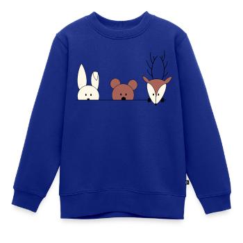 Kuckuck, wer ist da? - Kinder Premium Organic Sweatshirt - Royalblau - Vorne - AI Model Kid Female (0cm)