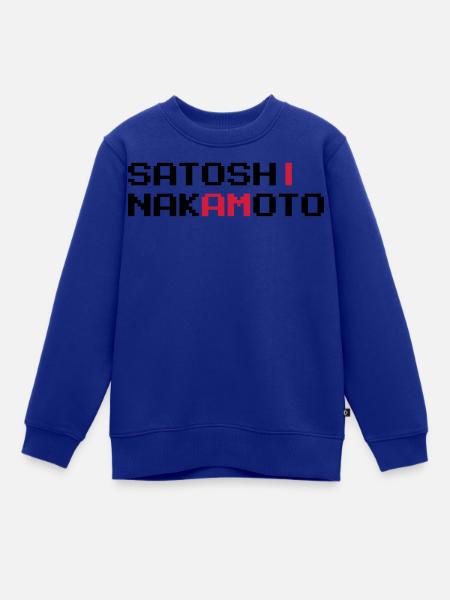 Ich bin Satoshi Nakamoto - Kinder Premium Organic Sweatshirt - Royalblau