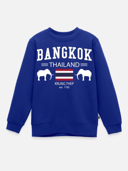 Bangkok - Kinder Premium Organic Sweatshirt - Royalblau