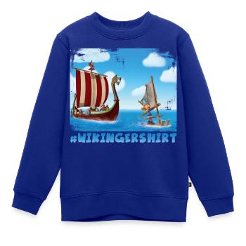 Wickie Und Die Starken Männer Wikingershirt - Kinder Premium Organic Sweatshirt - Royalblau - Vorne - AI Model Kid Female (0cm)
