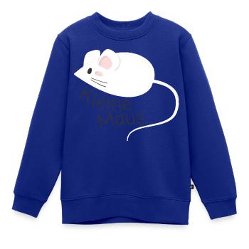 Kleine Maus - Kinder Premium Organic Sweatshirt - Royalblau - Vorne - AI Model Kid Female (0cm)