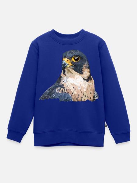 Wanderfalke - Kinder Premium Organic Sweatshirt - Royalblau