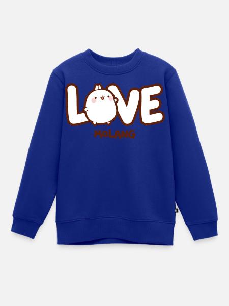 Molang Love - Kinder Premium Organic Sweatshirt - Royalblau