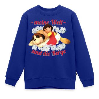 Heidi Meine Welt Sind Die Berge - Kinder Premium Organic Sweatshirt - Royalblau - Vorne - AI Model Kid Female (0cm)