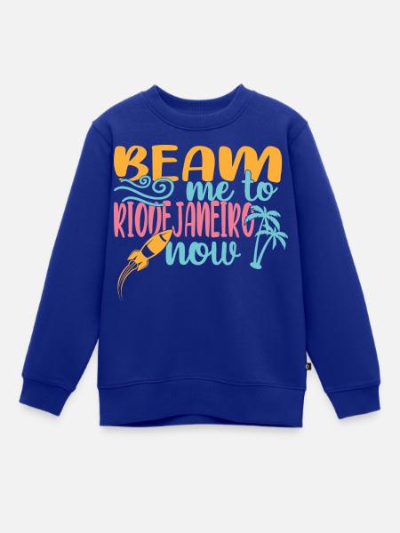 Rio de Janeiro - Kinder Premium Organic Sweatshirt - Royalblau