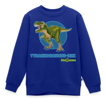 Schleich Dinosaurs Tyrannosaurus Rex T-Rex - Kinder Premium Organic Sweatshirt - Royalblau - Vorne - AI Model Kid Female (0cm)