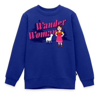 Heidi Wander Woman - Kinder Premium Organic Sweatshirt - Royalblau - Vorne - AI Model Kid Female (0cm)