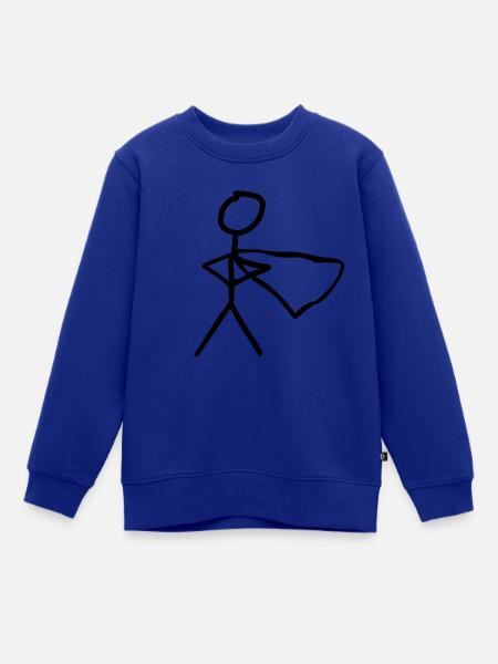 Held Superheld - Kinder Premium Organic Sweatshirt - Royalblau