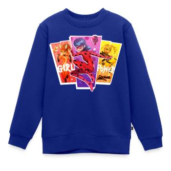 Miraculous Girl Power Ladybug Superhelden - Kinder Premium Organic Sweatshirt - Royalblau - Vorne - AI Model Kid Female (0cm)