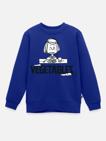 Peanuts Peppermint Patty Gemüse - Kinder Premium Organic Sweatshirt - Royalblau