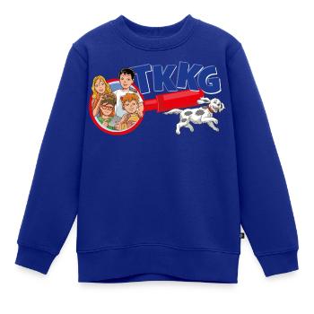 TKKG Junior Logo Die Bande Mit Oskar Und Lupe - Kinder Premium Organic Sweatshirt - Royalblau - Vorne - AI Model Kid Female (0cm)