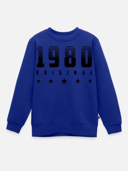 Original 1980 Geburtsjahr | Farbe änderbar - Kinder Premium Organic Sweatshirt - Royalblau